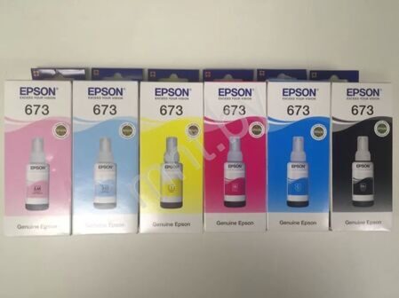 Набор контейнеров для 6-ти цветной Фабрики печати Epson T673 (6 шт).